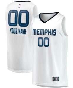  Memphis Grizzlies Fanatics Youth Fast Break Replica Custom Jersey - Association Edition - White