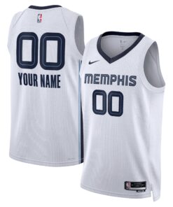 Memphis Grizzlies Unisex Swingman Custom Jersey White - Association Edition
