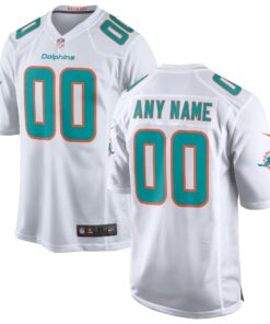 Miami Dolphins  Custom Game Jersey  White