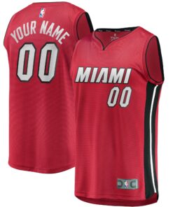 Miami Heat Fanatics Youth Fast Break Replica Custom Jersey Red - Statement Edition