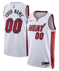 Miami Heat Unisex Swingman Custom Jersey White - Association Edition
