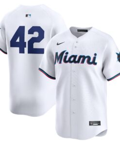 Miami Marlins2024 Jackie Robinson Day Home Limited Jerseynbspâ€“ White