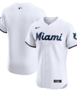 Miami MarlinsHome Elite Jersey  White