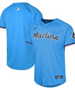 Miami MarlinsYouth Alternate Limited Jersey  Blue