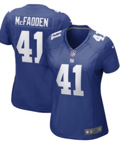 Micah McFadden New York Giants  Women_s Game Player Jersey  Royal