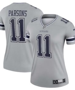 Micah Parsons Dallas Cowboys  Women_s Inverted Legend Jersey  Silver
