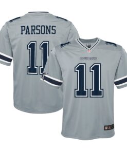 Micah Parsons Dallas Cowboys  Youth Inverted Game Jersey  Gray