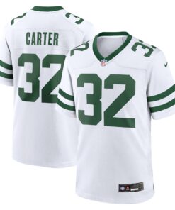 Michael Carter New York Jets  Game Jersey  Legacy White 1