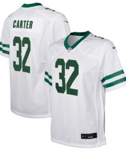 Michael Carter New York Jets  Youth Game Jersey  Legacy White