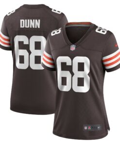 Michael Dunn Cleveland Browns  Women_s Game Jersey  Brown 1