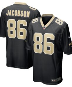 Michael Jacobson New Orleans Saints   Game Jersey   Black