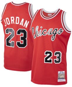 Michael Jordan Chicago Bulls Mitchell &amp Ness 198485 Hardwood Classics Rookie Authentic Jersey - Red