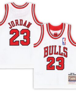 Michael Jordan Chicago Bulls Mitchell &amp Ness Infant 199798 Hardwood Classics Authentic Jersey - White