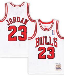 Michael Jordan Chicago Bulls Mitchell &amp Ness Preschool 199798 Hardwood Classics Authentic Jersey - White
