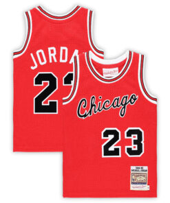 Michael Jordan Chicago Bulls Mitchell &amp Ness Preschool Hardwood Classics 198485 Authentic Swingman Jersey - Red