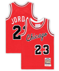 Michael Jordan Chicago Bulls Mitchell &amp Ness Toddler Hardwood Classics 198485 Authentic Swingman Jersey - Red