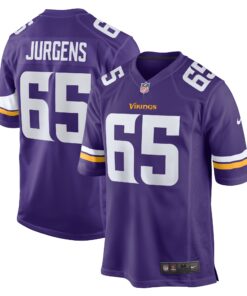 Michael Jurgens Minnesota Vikings  Game Jersey   Purple