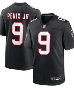 Michael Penix Jr. Atlanta Falcons  Throwback Game Jersey   Black