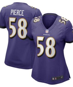 Michael Pierce Baltimore Ravens  Women_s Game Jersey  Purple