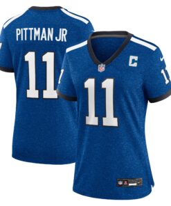 Michael Pittman Jr. Indianapolis Colts  Women_s Player Jersey  Blue