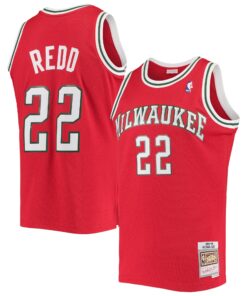Michael Redd Milwaukee Bucks Mitchell &amp Ness 200102 Hardwood Classics Swingman Jersey - Red