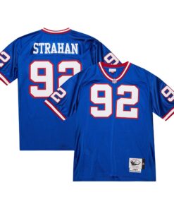 Michael Strahan New York Giants 1993 Mitchell amp Ness Authentic Throwback Retired Player Jersey  Royal