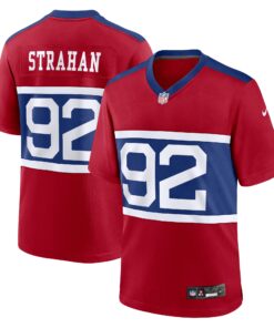 Michael Strahan New York Giants  Alternate Retired Player Game Jersey  Century Red