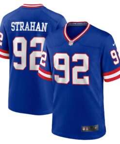 Michael Strahan New York Giants  Classic Retired Player Game Jersey  Royal
