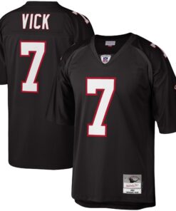 Michael Vick Atlanta Falcons Mitchell amp Ness Legacy Replica Jersey  Black