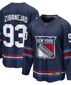 Mika Zibanejad New York Rangers Fanatics Alternate Premier Breakaway Player Jersey  Navy