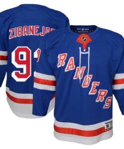 Mika Zibanejad New York Rangers Youth Home Premier Player Jersey  Blue