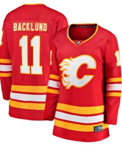 Mikael Backlund Calgary Flames Fanatics Women_s Home Team Breakaway Player Jersey  Red