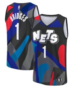 Mikal Bridges Brooklyn Nets Fanatics Youth Fast Break Jersey - Black - City Edition
