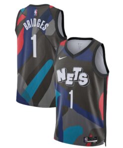 Mikal Bridges Brooklyn Nets Unisex 202324 Swingman Jersey - Black - City Edition