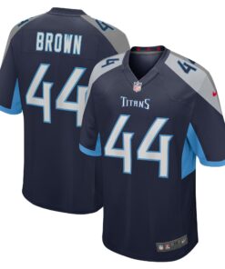 Mike Brown Tennessee Titans   Game Jersey   Navy