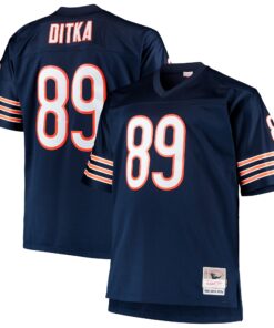 Mike Ditka Chicago Bears Mitchell amp Ness Big amp Tall 1966 Retired Player Replica Jersey  Navy
