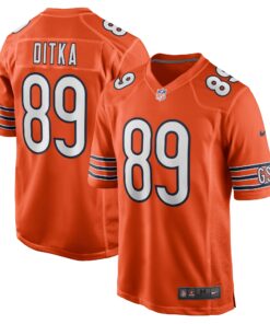 Mike Ditka Chicago Bears  Retired Player Jersey  Orange