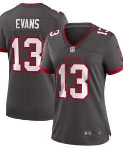 Mike Evans Tampa Bay Buccaneers  Women_s Alternate Game Jersey  Pewter