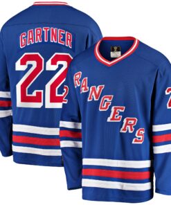 Mike Gartner New York Rangers Fanatics Premier Breakaway Retired Player Jersey  Blue