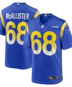 Mike McAllister Los Angeles Rams  Home Game Jersey  Royal