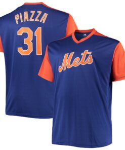 Mike Piazza New York Mets Cooperstown Collection Replica Player Jersey  RoyalOrange