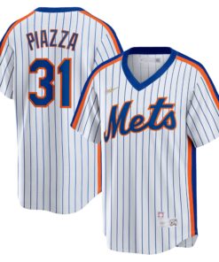 Mike Piazza New York MetsHome Cooperstown Collection Player Jersey  White