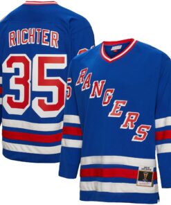 Mike Richter New York Rangers Mitchell amp Ness  199394 Blue Line Player Jersey  Blue