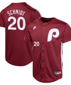 Mike Schmidt Philadelphia PhilliesYouth Cooperstown Collection Limited Player Jersey  Burgundy