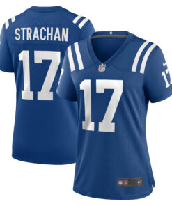 Mike Strachan Indianapolis Colts  Women_s Game Jersey  Royal