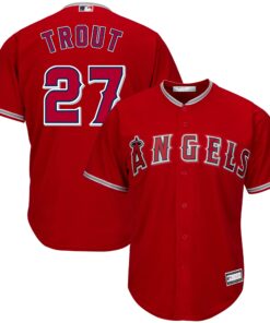 Mike Trout Los Angeles Angels Big amp Tall Replica Player Jersey  Red