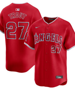 Mike Trout Los Angeles AngelsAlternate Limited Player Jerseynbspâ€“ Red 1