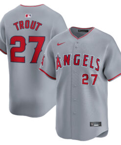 Mike Trout Los Angeles AngelsAway Limited Player Jersey  Gray