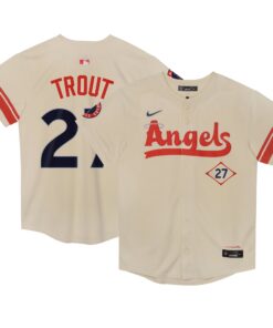 Mike Trout Los Angeles AngelsPreschool City Connect Limited Player Jersey  Cream