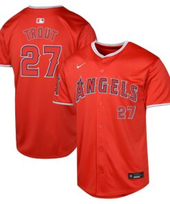 Mike Trout Los Angeles AngelsYouth Alternate Limited Player Jersey  Red